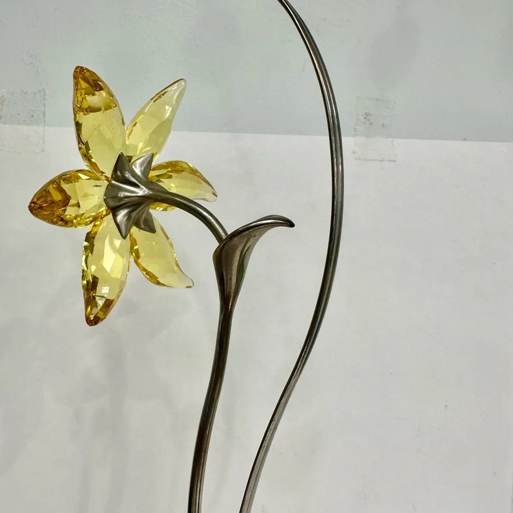 Swarovski Golden Crystal Flower Accent